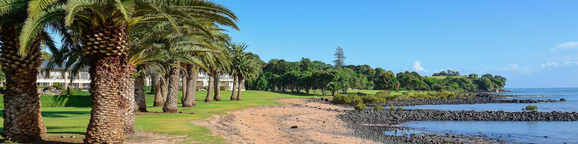 Waitangi beach view at Copthorne Resort near Paihia
