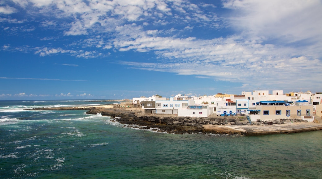 El Cotillo featuring rugged coastline, a coastal town and general coastal views