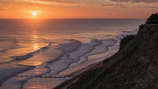 taken from the cliff top just past the holiday viallge access road at Sunrise