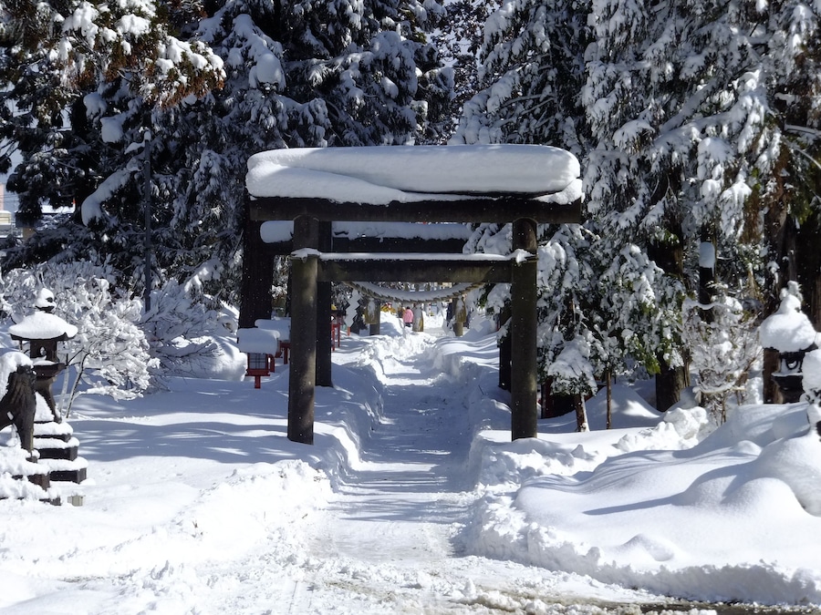 大館神明社(秋田県大館市)、参道