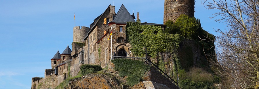 Castle Thurant at Alken City near Moselle river Germany
