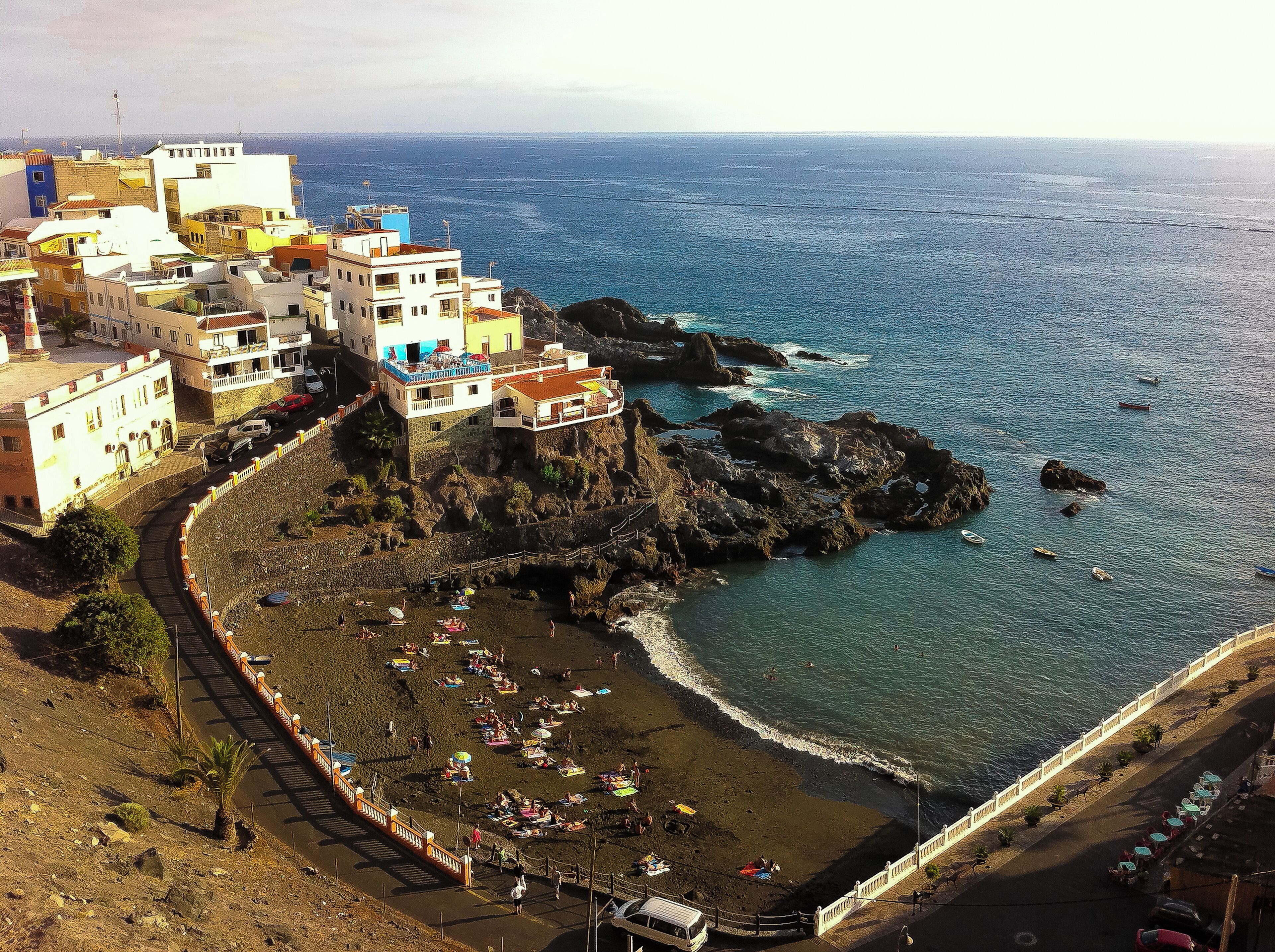 Vista de Puerto de Santiago, Islas Canarias