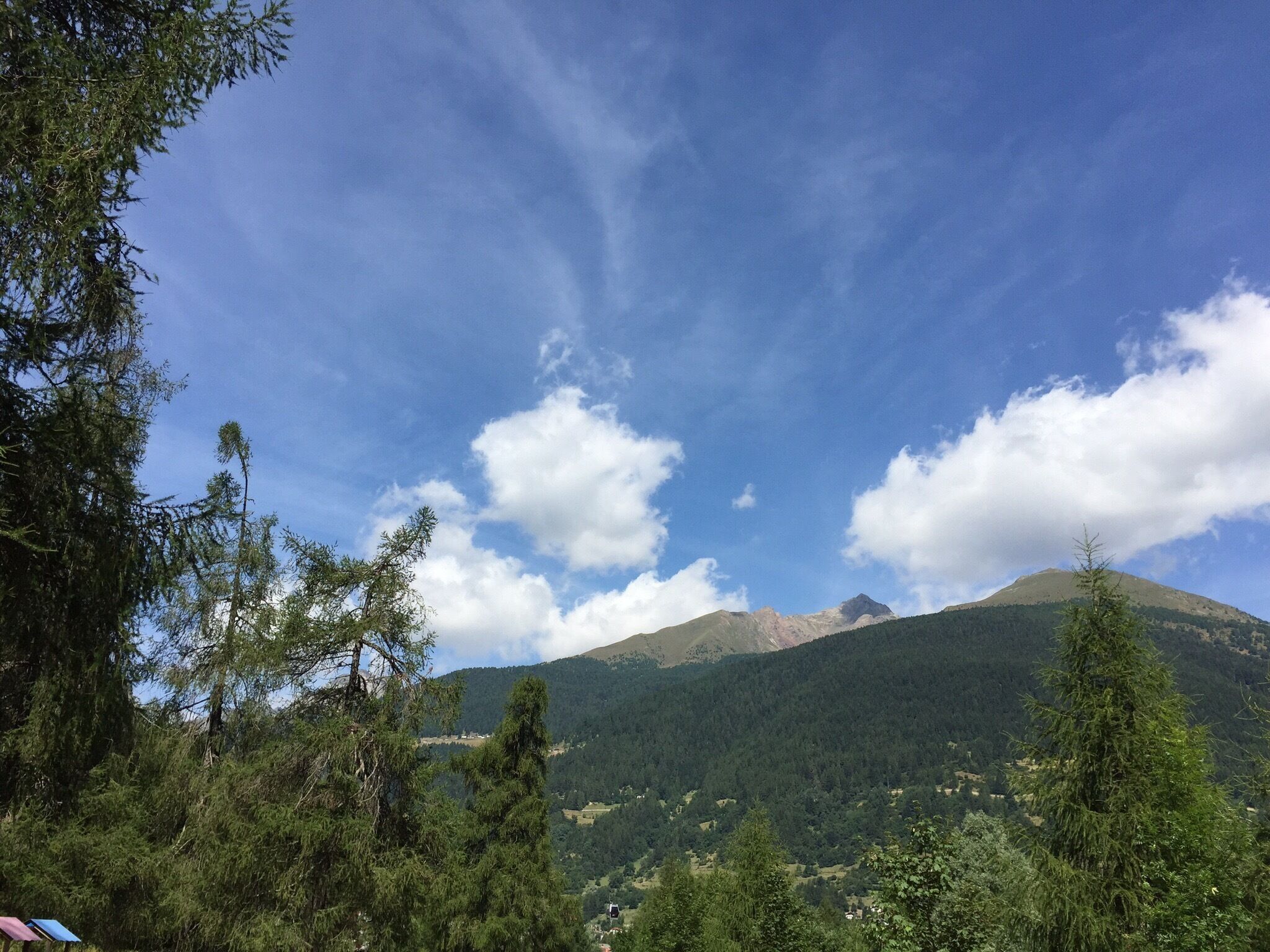 View of the Mountains form a walk in ponte di legno 