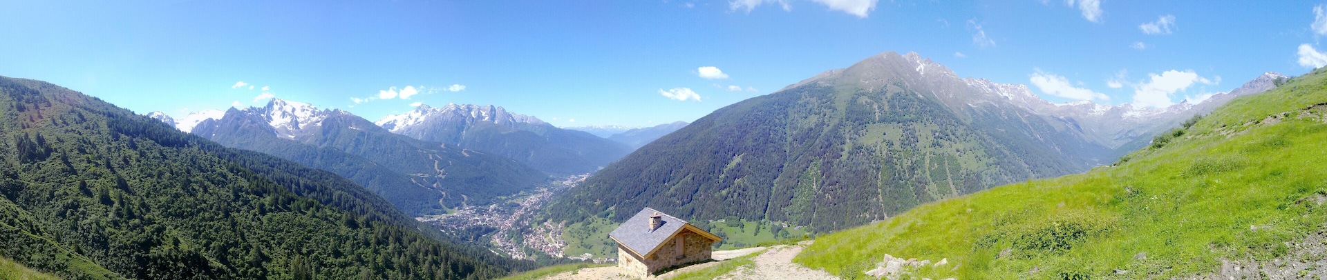 Panorama dalla baita di Meda