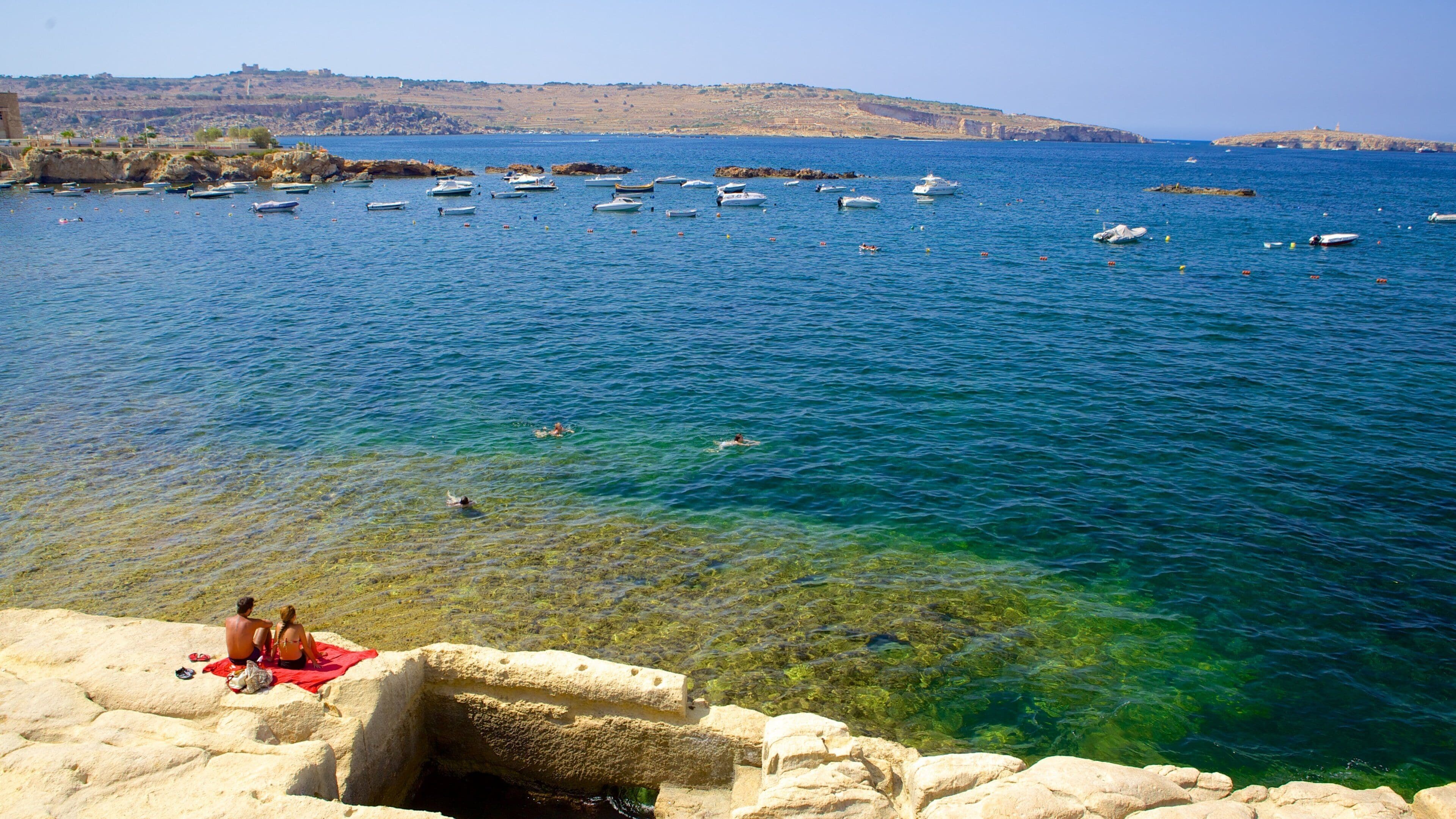 St. Paul\'s Bay which includes rocky coastline