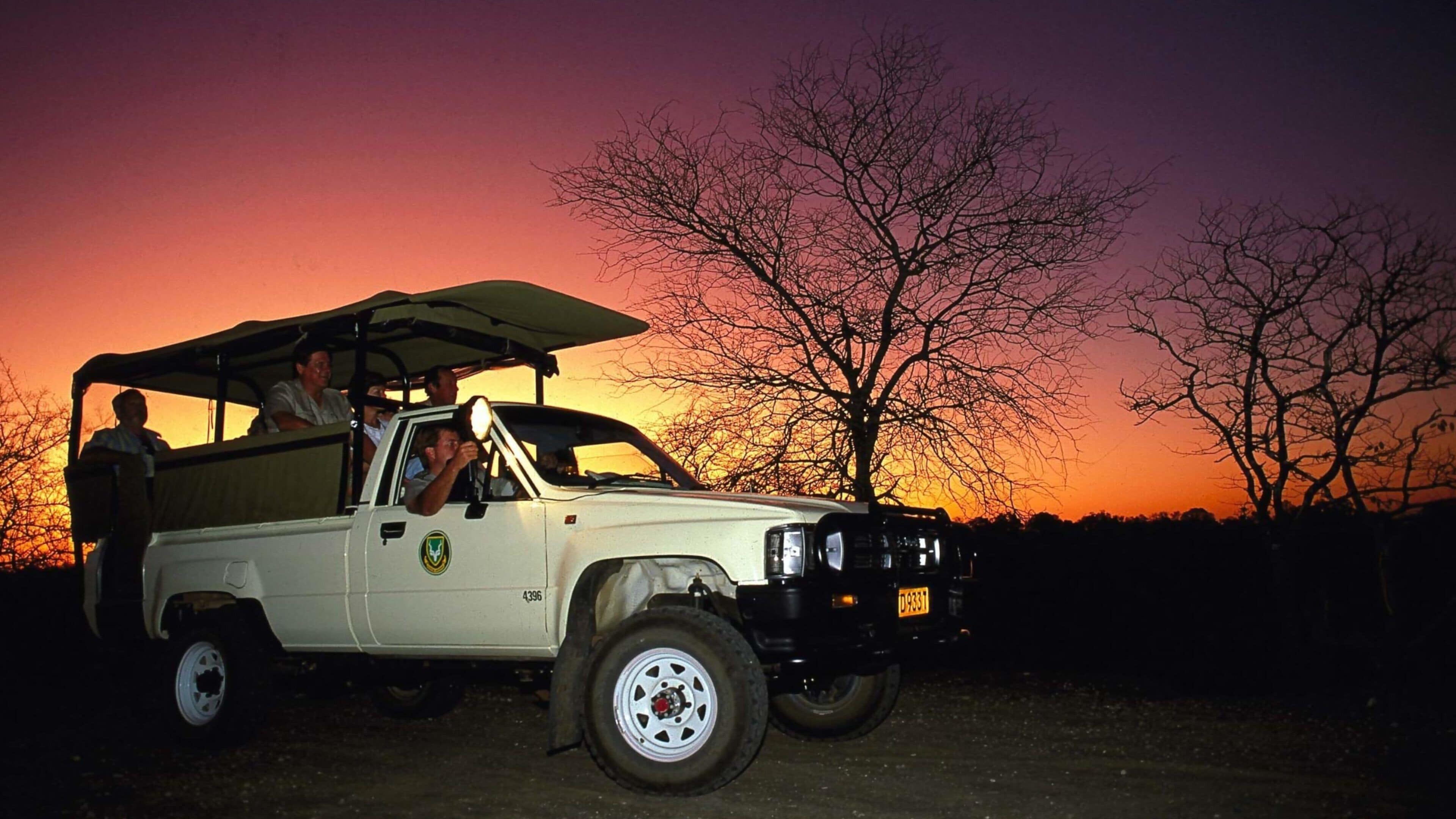 Kruger National Park som inkluderar safariäventyr, en solnedgång och guidad tur