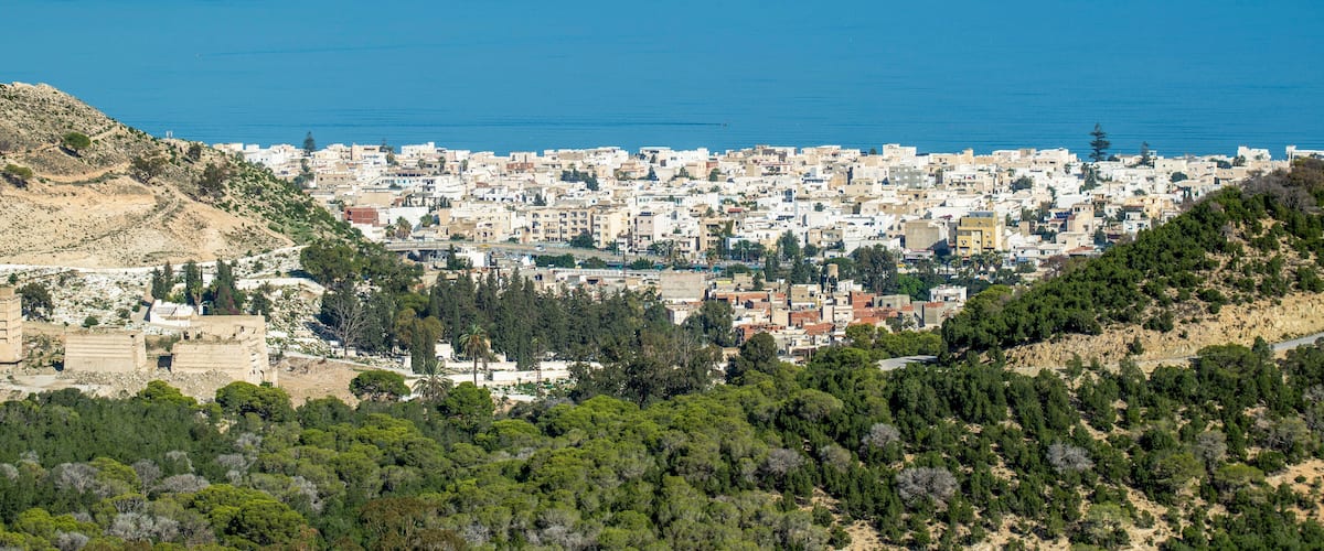 Ville en bord de mer