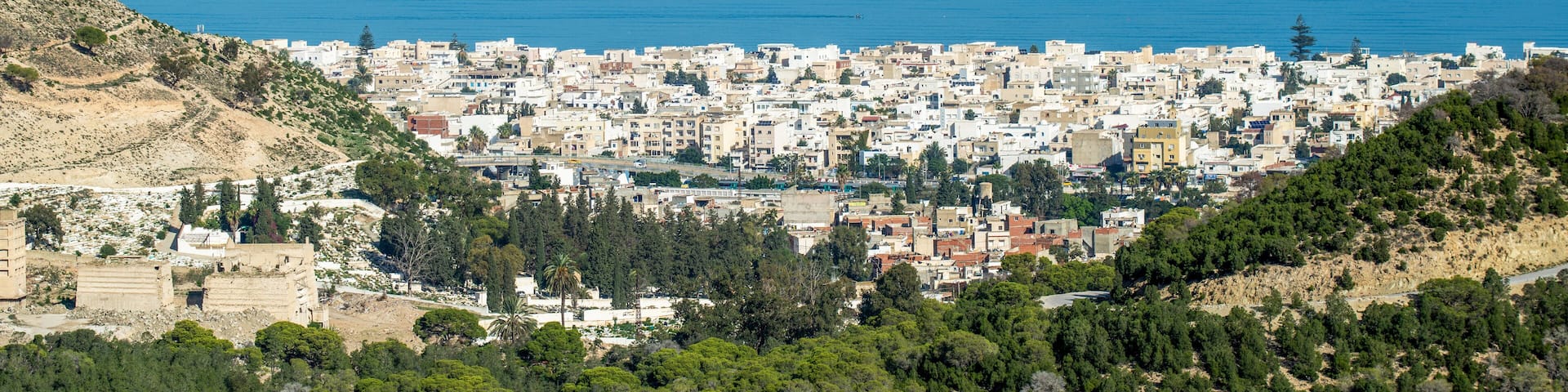 Ville en bord de mer