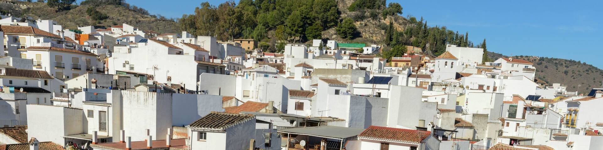 View at the village of Monda on Andalusia, Spain