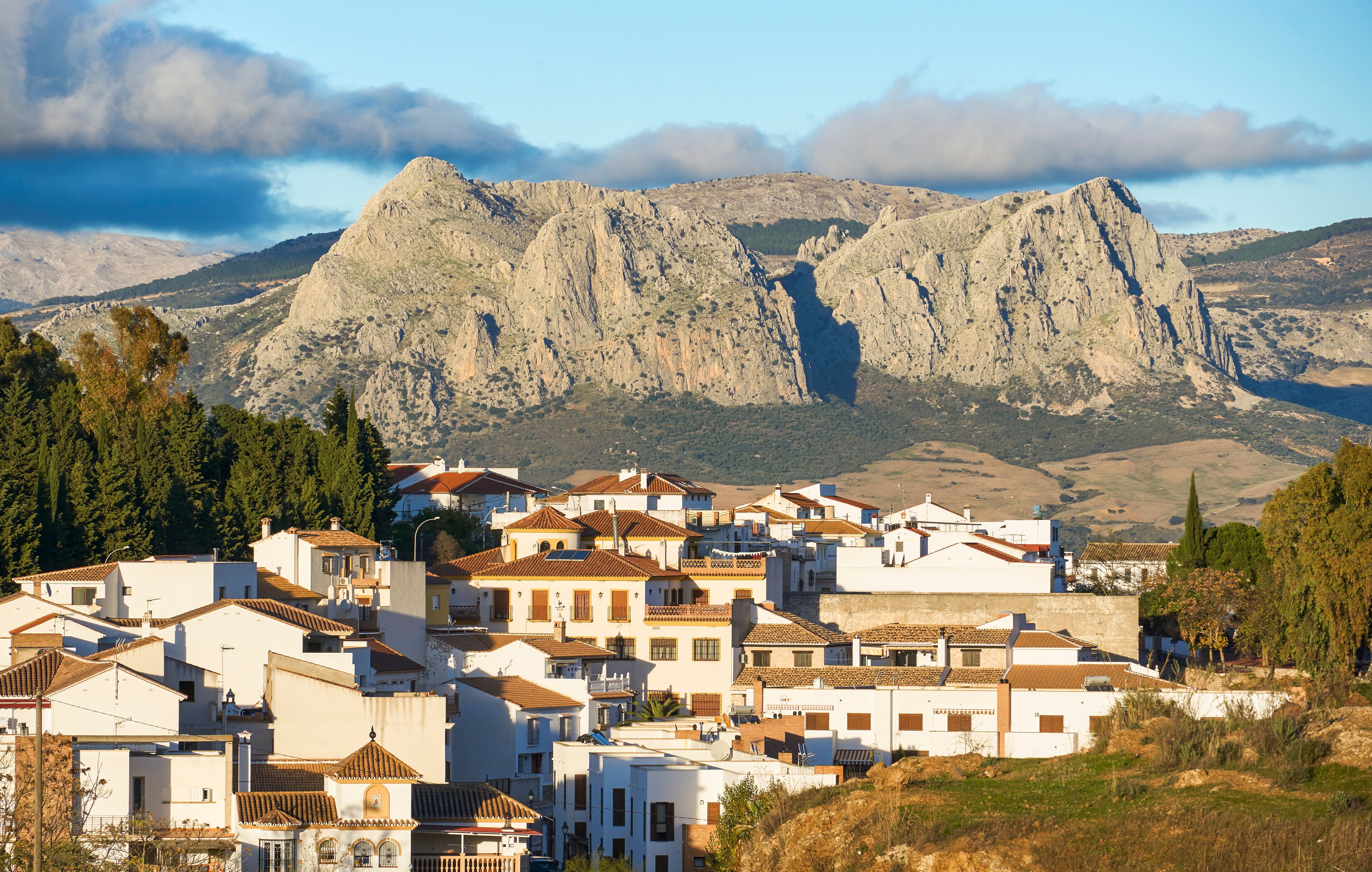 Population of Colmenar in the province of Malaga, Andalusia. Spain