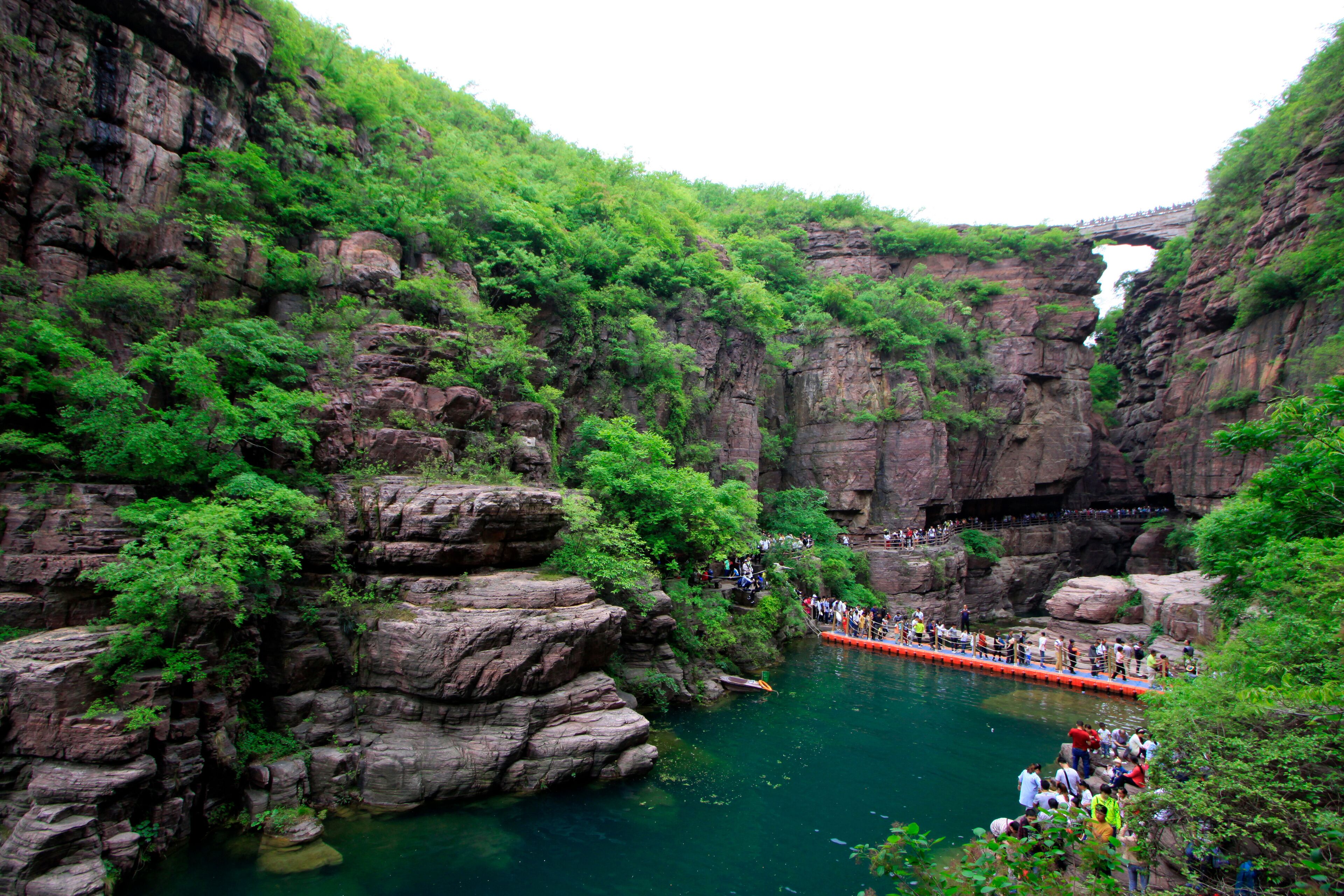 yuntai mountain scenic spot natural scenery, jiaozuo city, henan province, China.