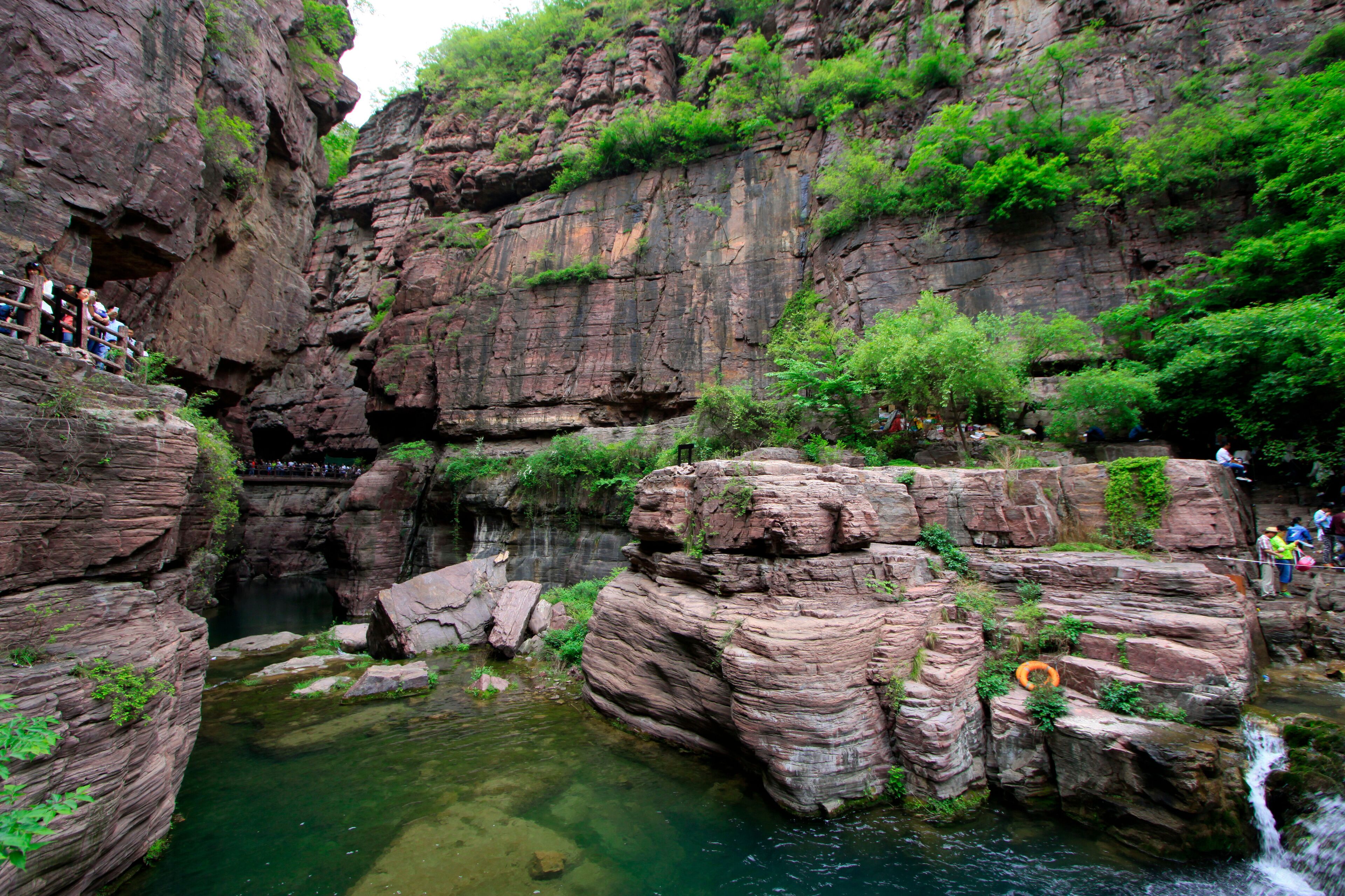 yuntai mountain scenic spot natural scenery, jiaozuo city, China.