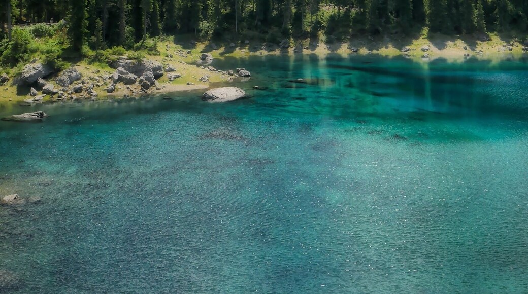 Lago de Carezza is 45min away from Bolzen/Bolzanno. It is reachable by bus, with 1 change in Birchabruck.
The water is emerald green with hiking trail around the lake. The lake is relatively small, and can finish in 1hr light walking/hiking.
#takeAhike