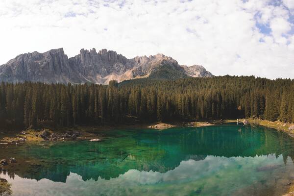 Lake of Carezza, Carezza, Nova Levante, Italy
