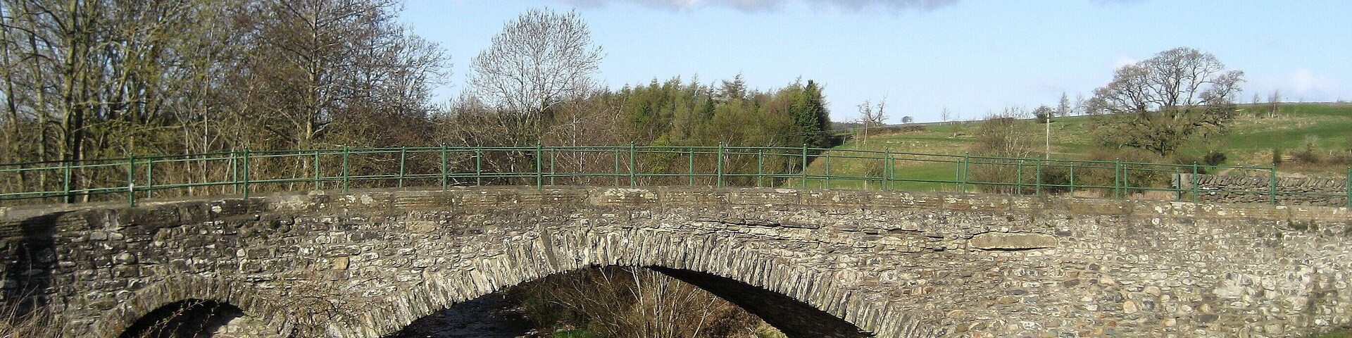Photograph of Hodge Bridge, Barbon, Cumbria, England. It carries the A683 road over Barbon Beck