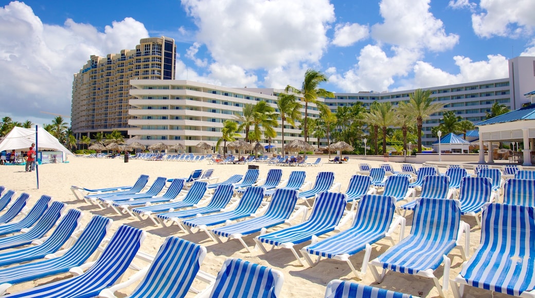 Cable Beach showing a luxury hotel or resort, tropical scenes and a sandy beach