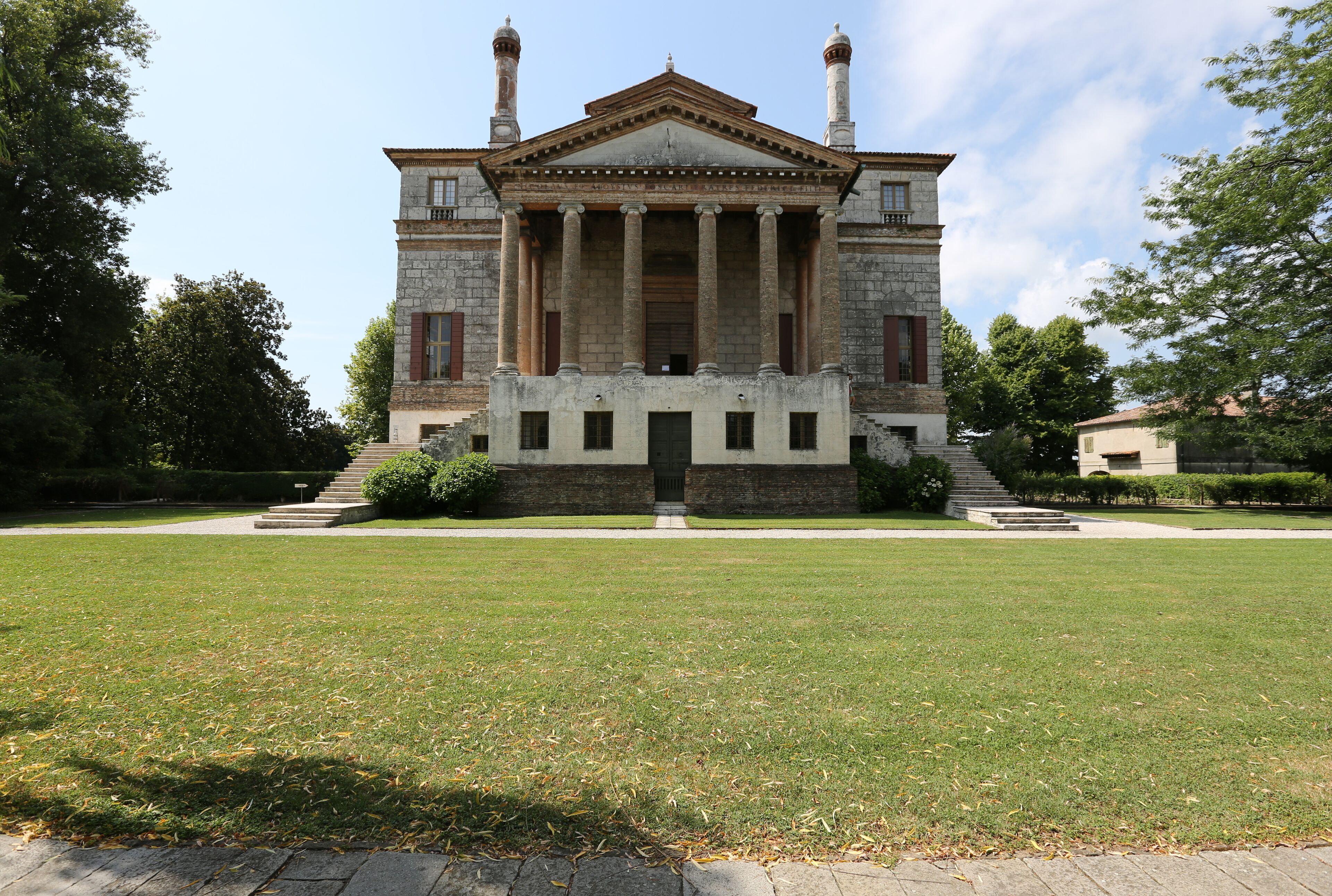 Villa Foscari in Mira near Venice. Seen from the front.