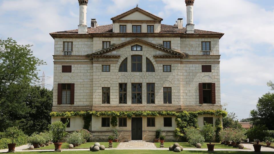 Villa Foscari, also called La Malcontenta, in Mira near Venice. Seen from the back.
