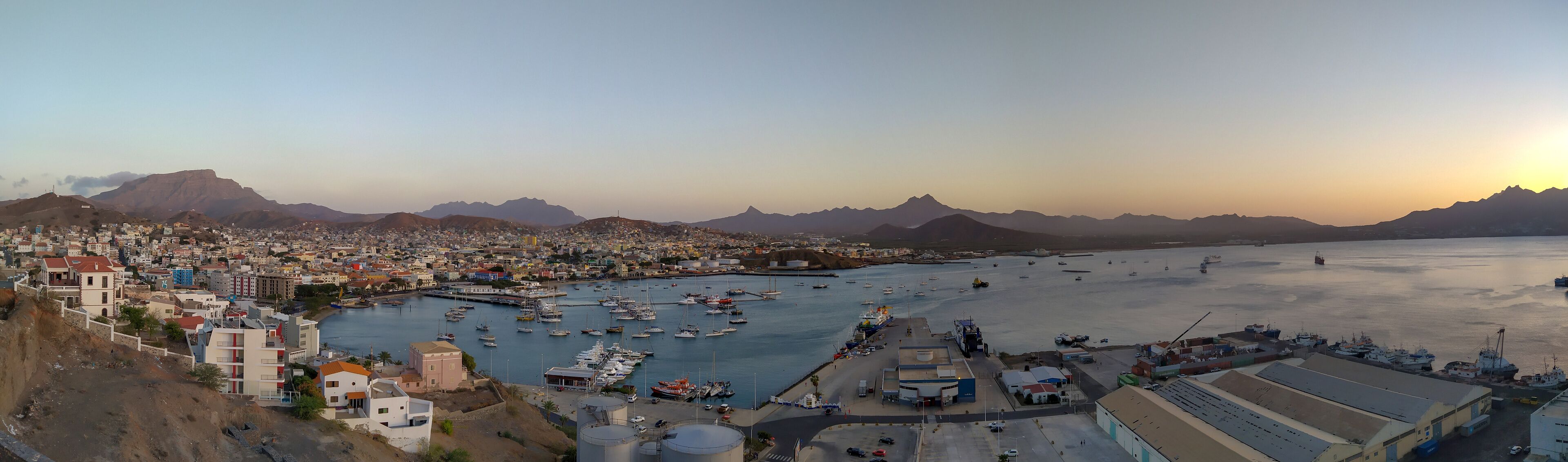 Panoramic view on Mindelo, Sao Vicente island, Cabo Verde