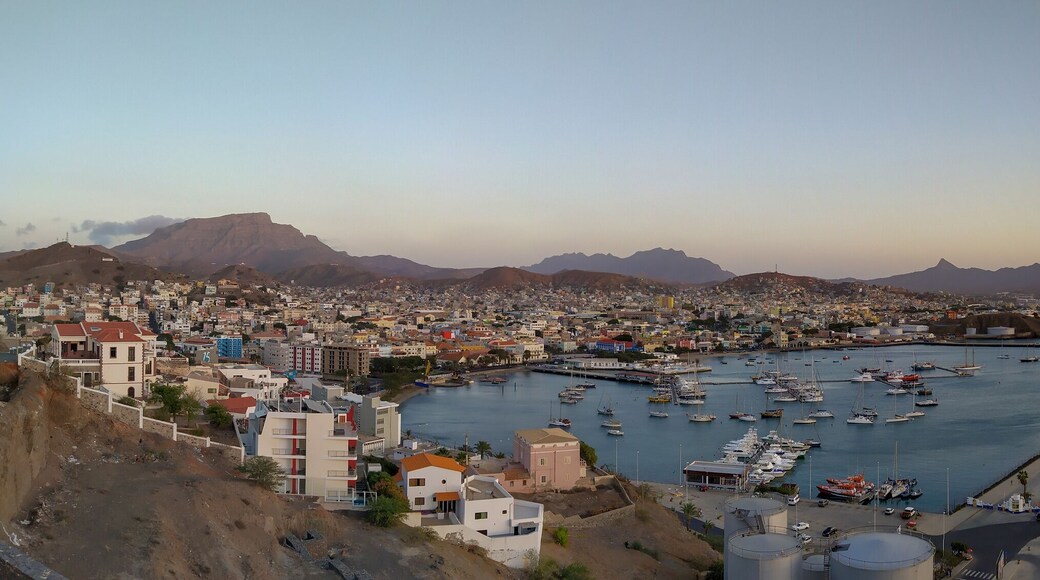 Panoramic view on Mindelo, Sao Vicente island, Cabo Verde