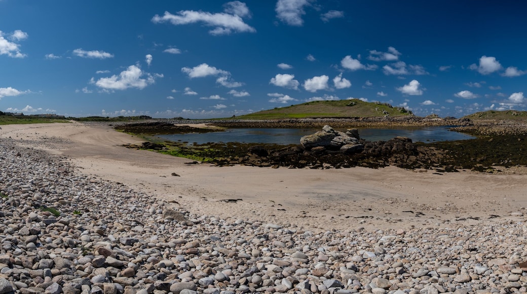 beach on st martins Isles of Scilly cornwall uk