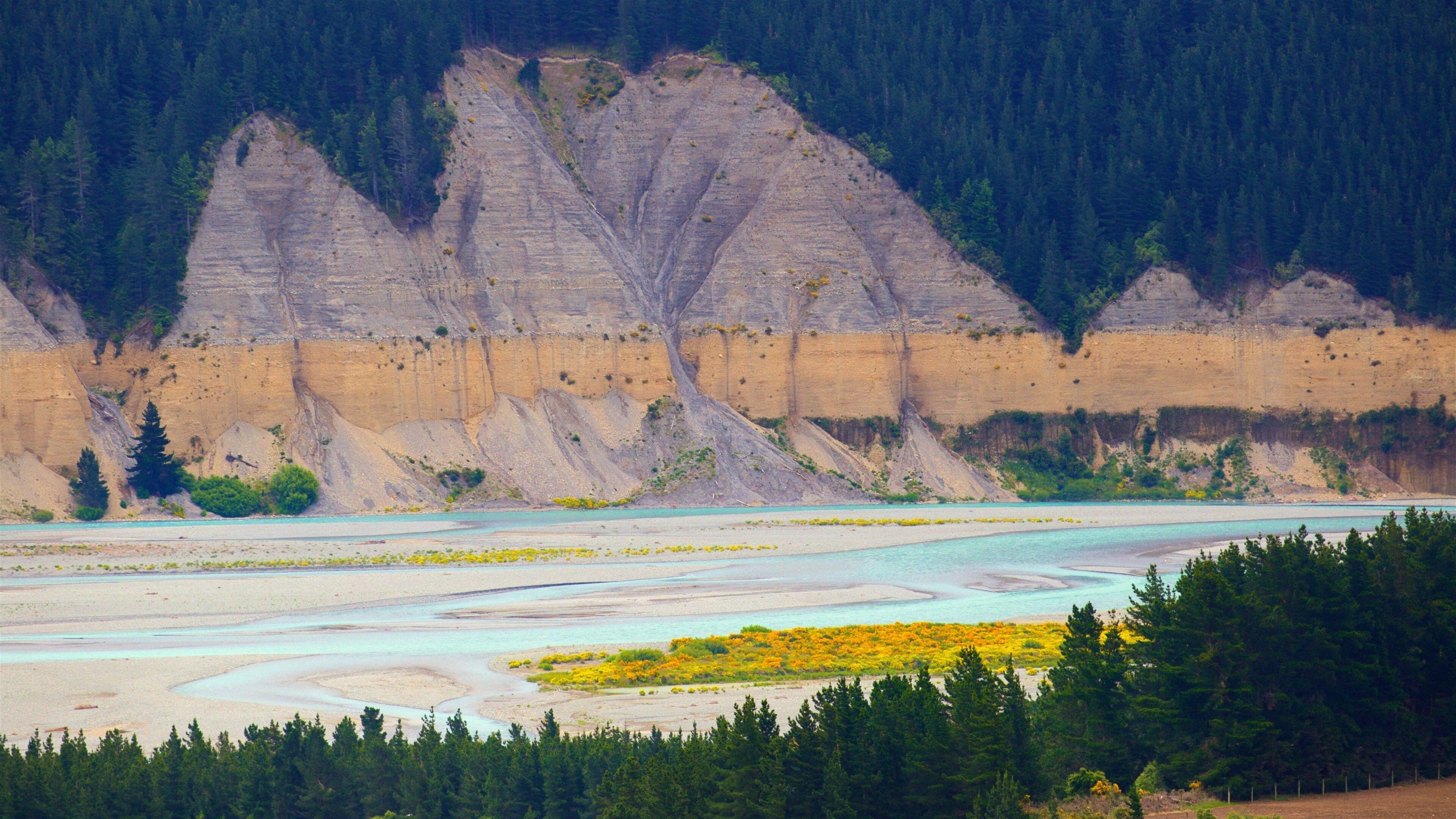 Rakaia Gorge showing tranquil scenes and a river or creek