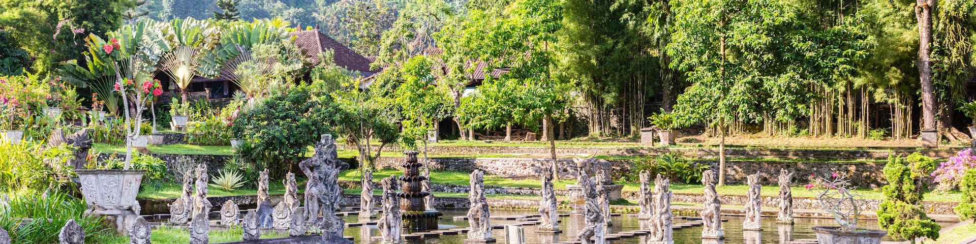 The water palaces in the east area of Bali
