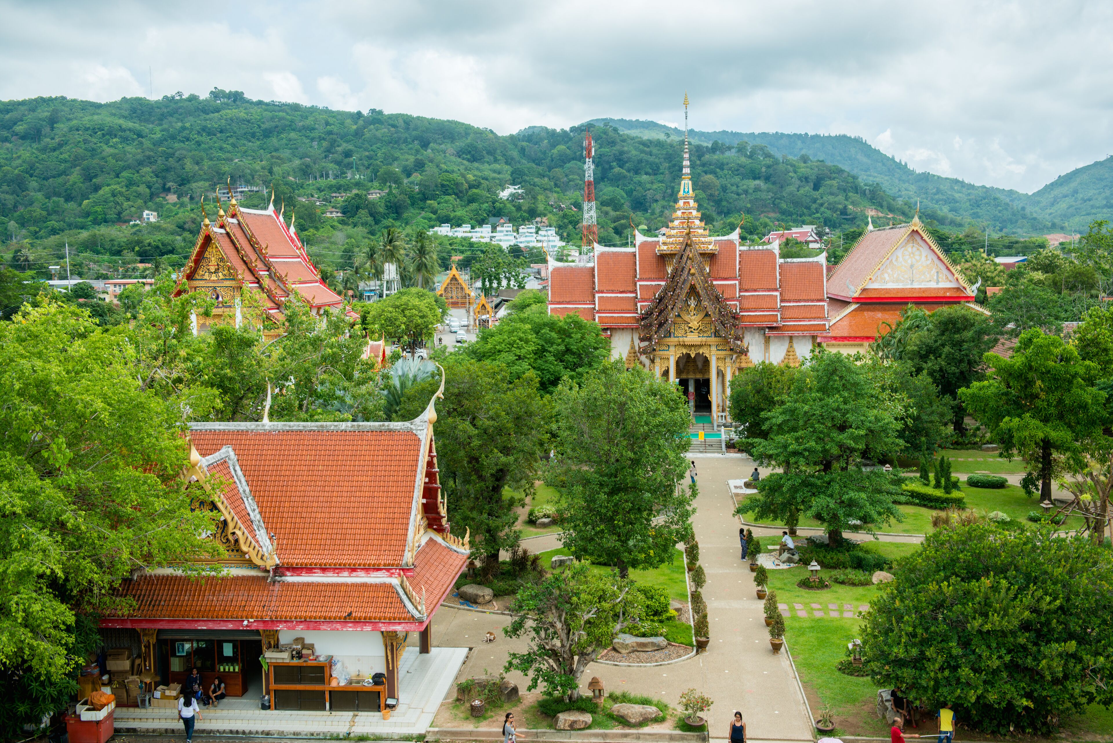 Wat chaiharam or Wat Chalong temple in Phuket asia thailand; Shutterstock ID 443081956