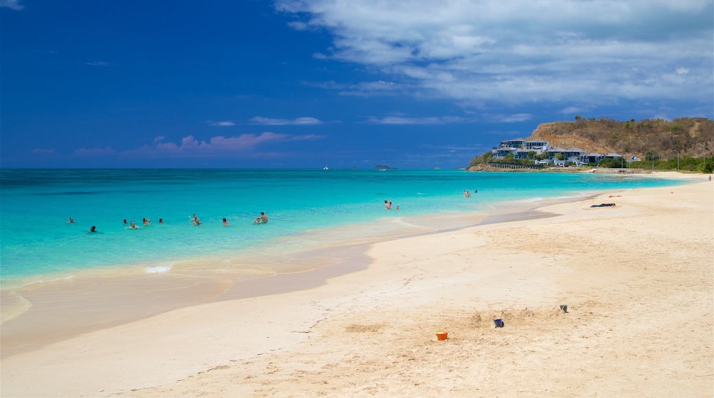 Darkwood Beach which includes general coastal views, swimming and a beach