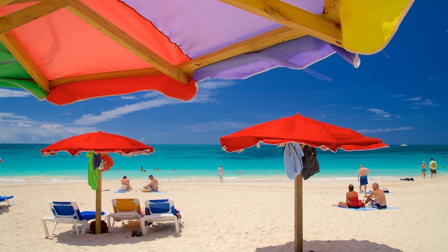 Darkwood Beach which includes a beach and general coastal views as well as a small group of people