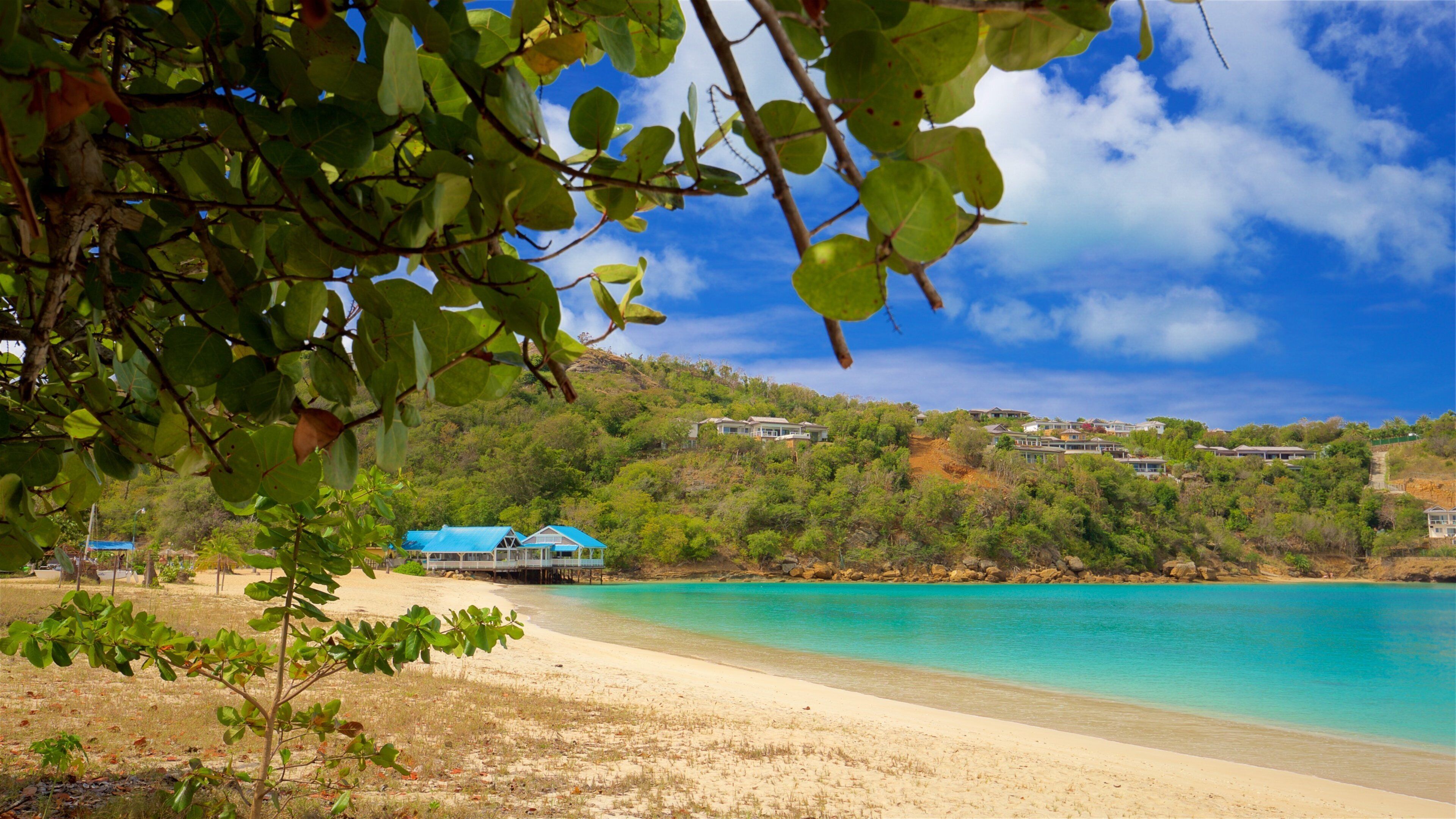 Deep Bay caracterizando uma praia e paisagens litorâneas