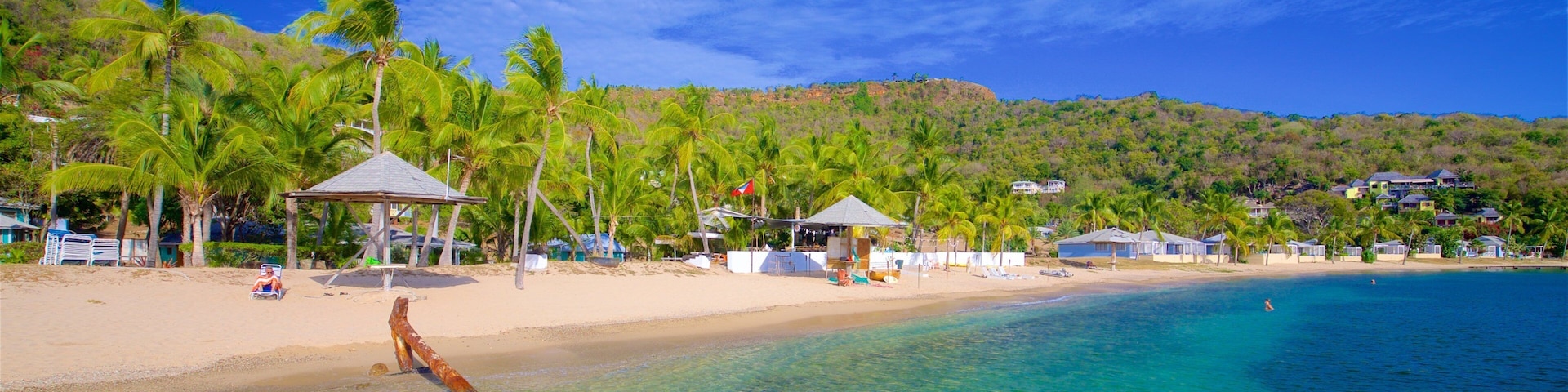 Galleon Beach featuring general coastal views, tropical scenes and a sandy beach