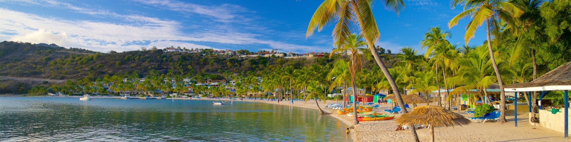 Mamora Bay featuring general coastal views, tropical scenes and a sandy beach