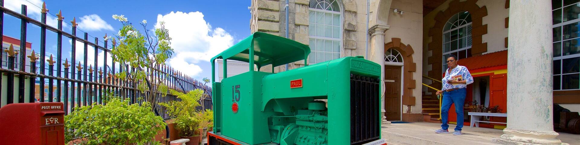 Musée d\'Antigua et de Barbuda aussi bien que homme