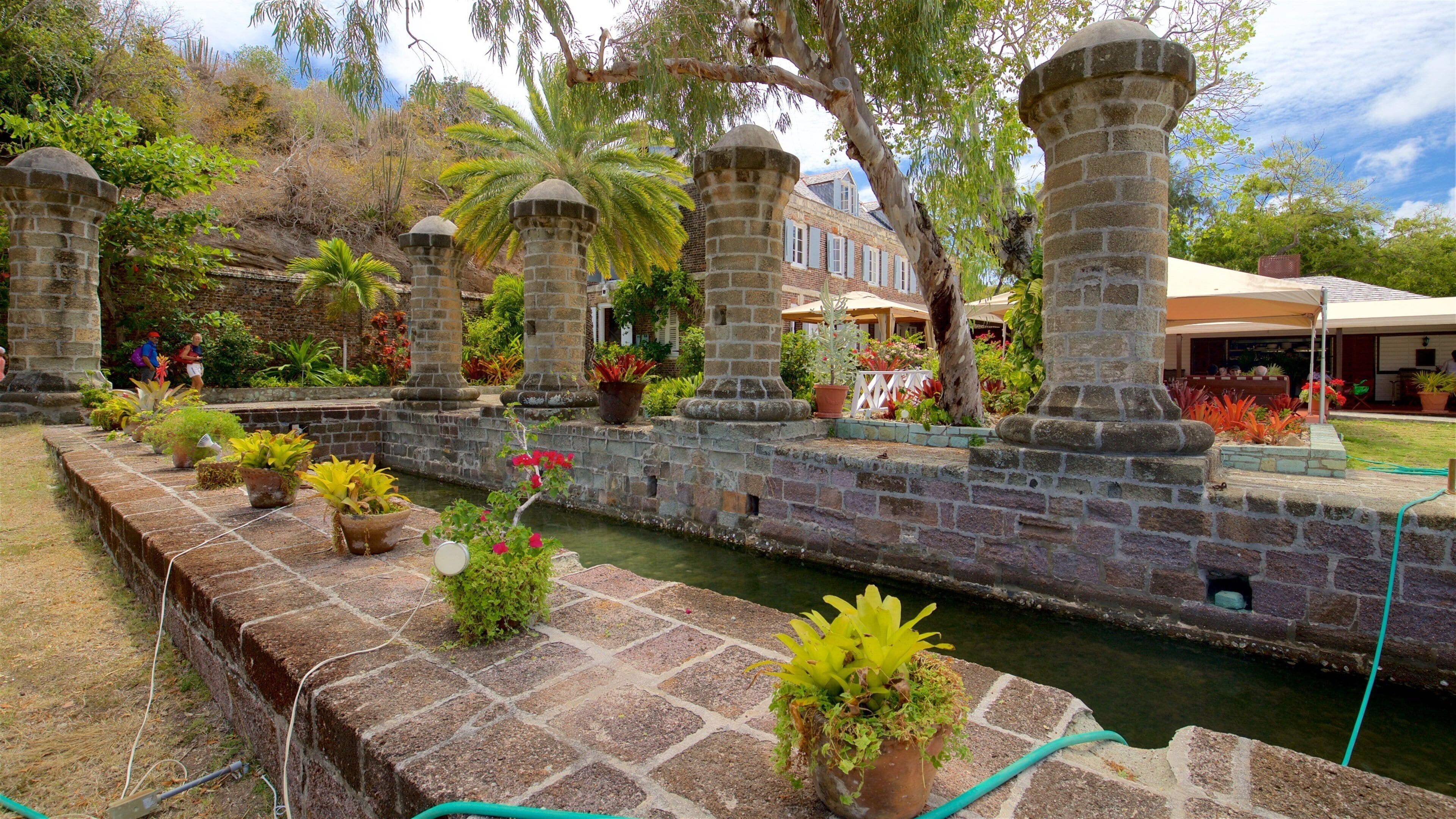 Nelson\'s Dockyard featuring a river or creek