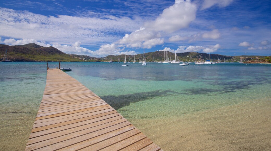 Pigeon\'s Point Beach which includes a bay or harbor