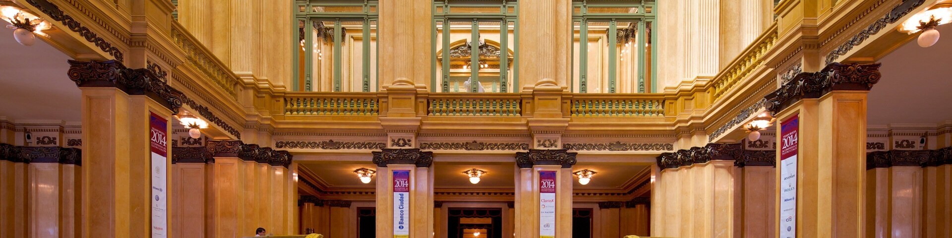 Teatro Colon which includes interior views and theatre scenes