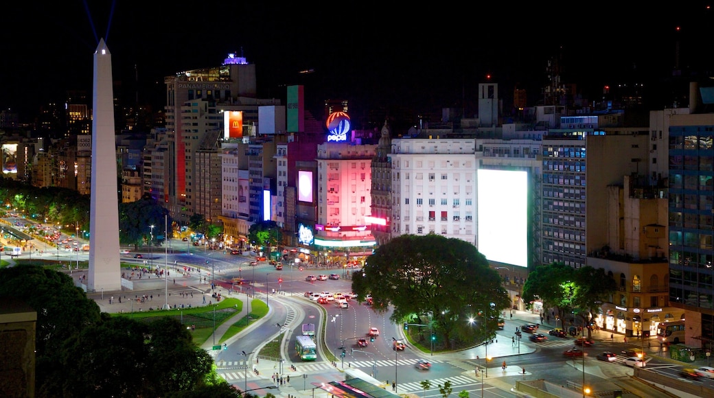 Buenos Aires som viser en by, moderne arkitektur og natteliv