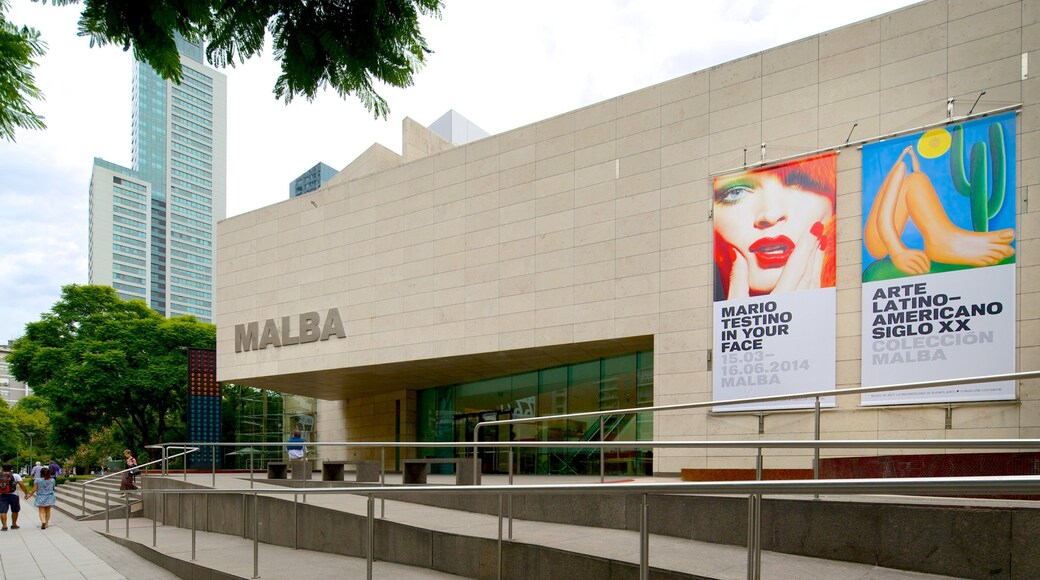 Museo de Arte Latinoamericano de Buenos Aires featuring signage