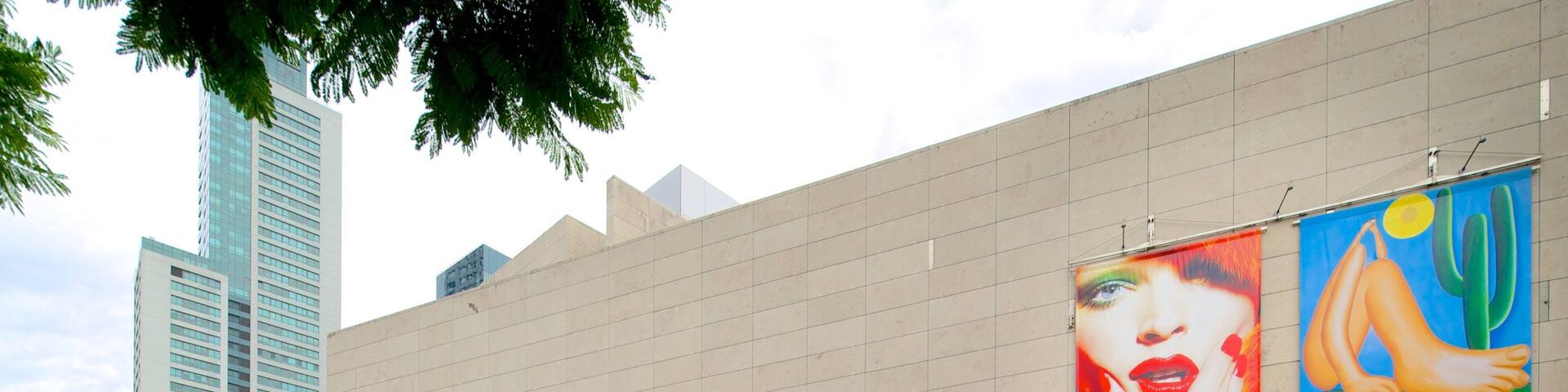 Museo de Arte Latinoamericano de Buenos Aires mit einem Beschilderung