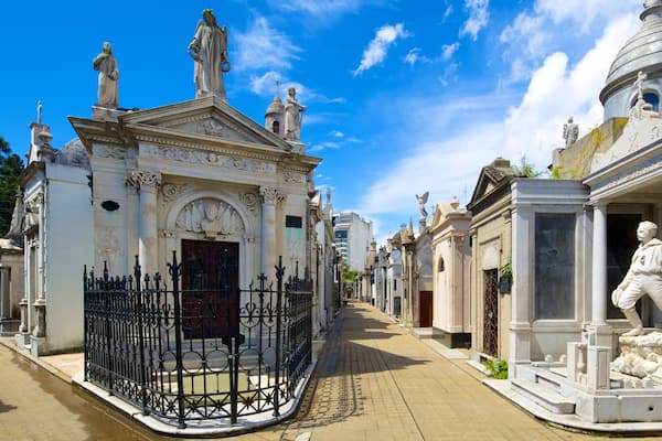 Cementerio de Recoleta ofreciendo un cementerio