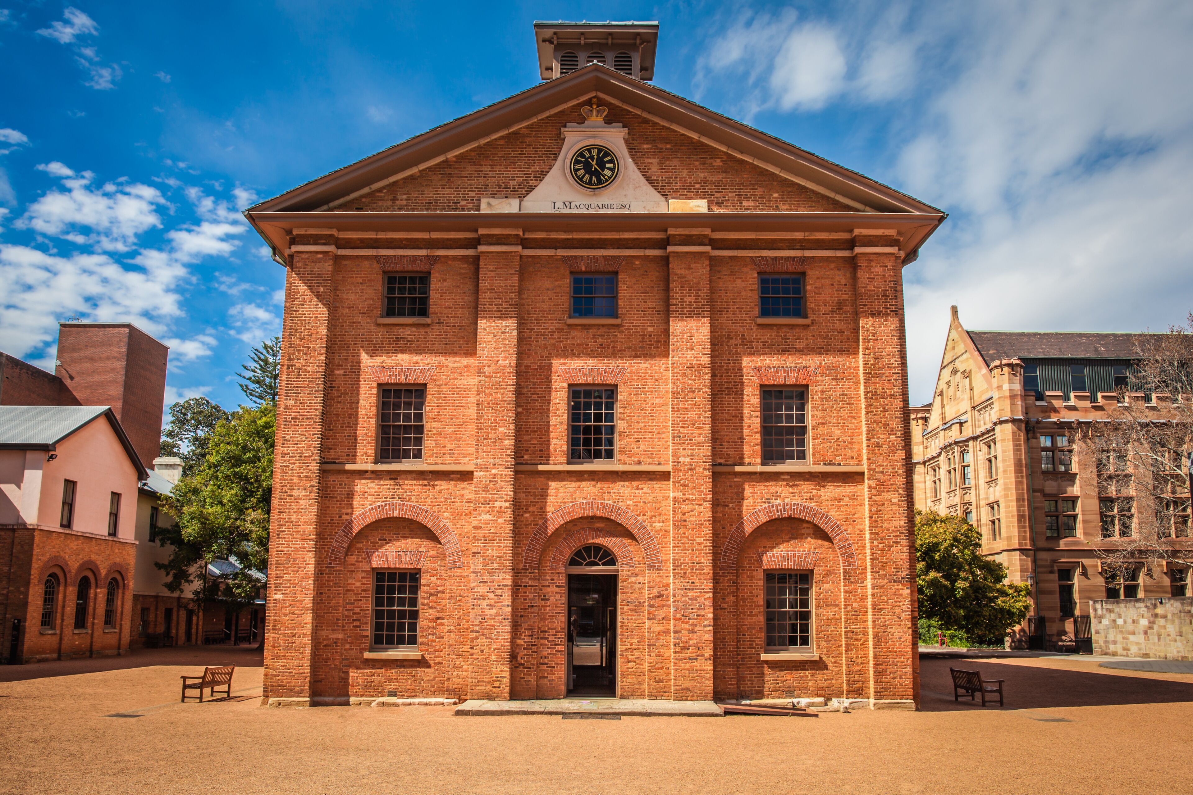 Hyde Park Barracks Museum, Macquarie Street, Sydney, New South Wales, Australia. It is a former prison housing convicts