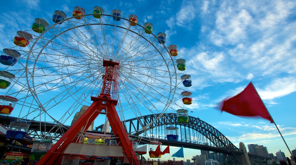Luna Park showing rides