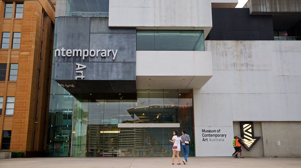 Museum of Contemporary Art which includes signage and street scenes as well as a couple