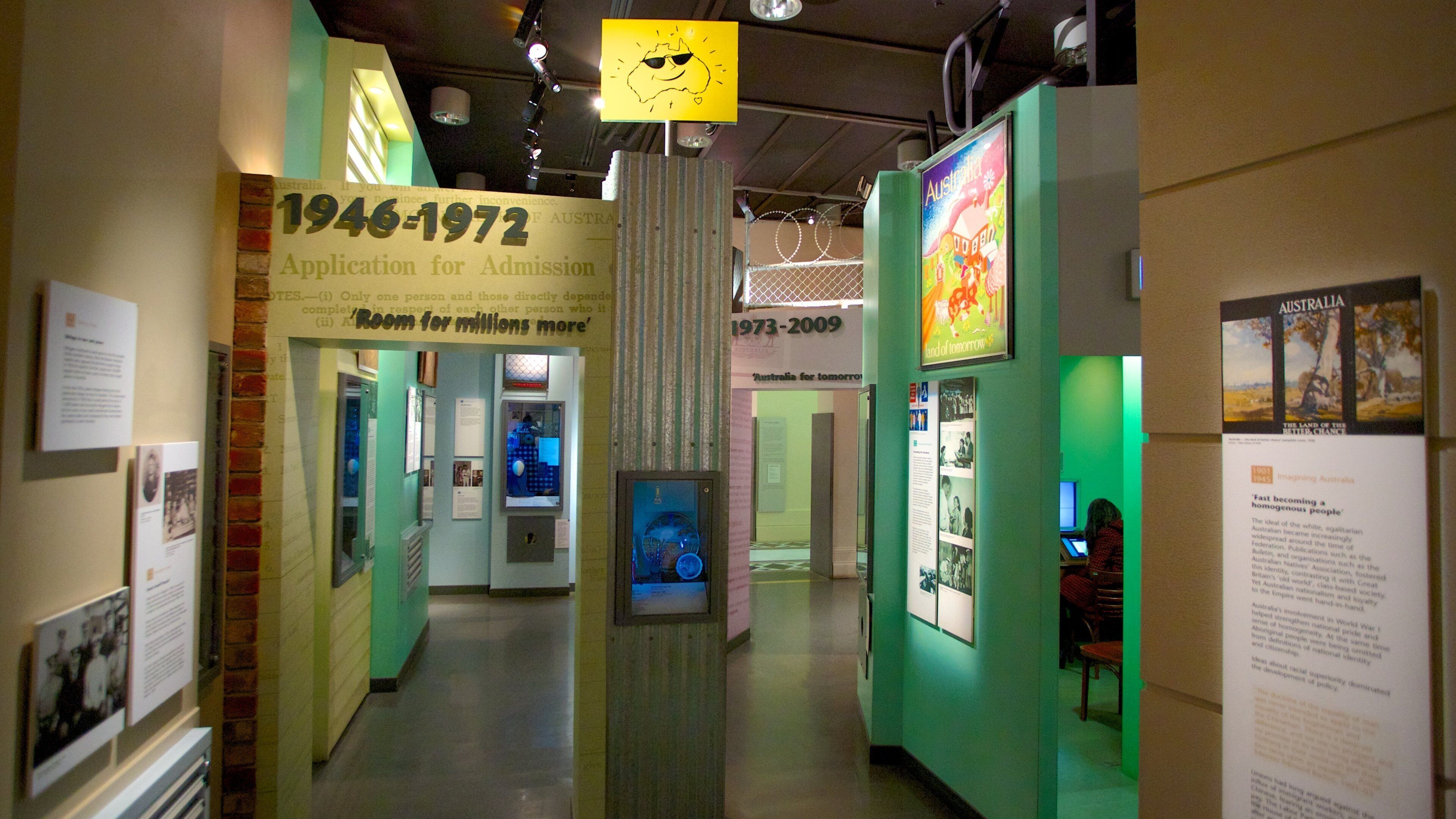 Immigration Museum which includes interior views and signage