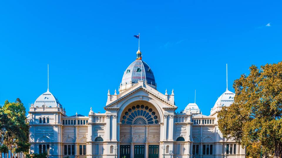 Royal Exhibition Building in Melbourne, Australia. World Heritage Site.