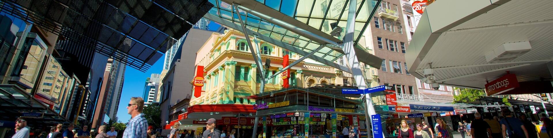 Queen Street Mall mit einem Einkaufen, Straßenszenen und Stadt