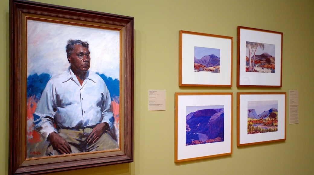 Queensland Art Gallery bevat kunst en interieur