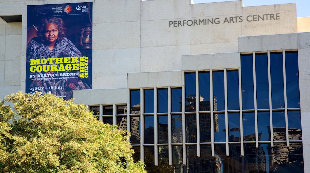 Queensland Performing Arts Centre which includes signage and theatre scenes