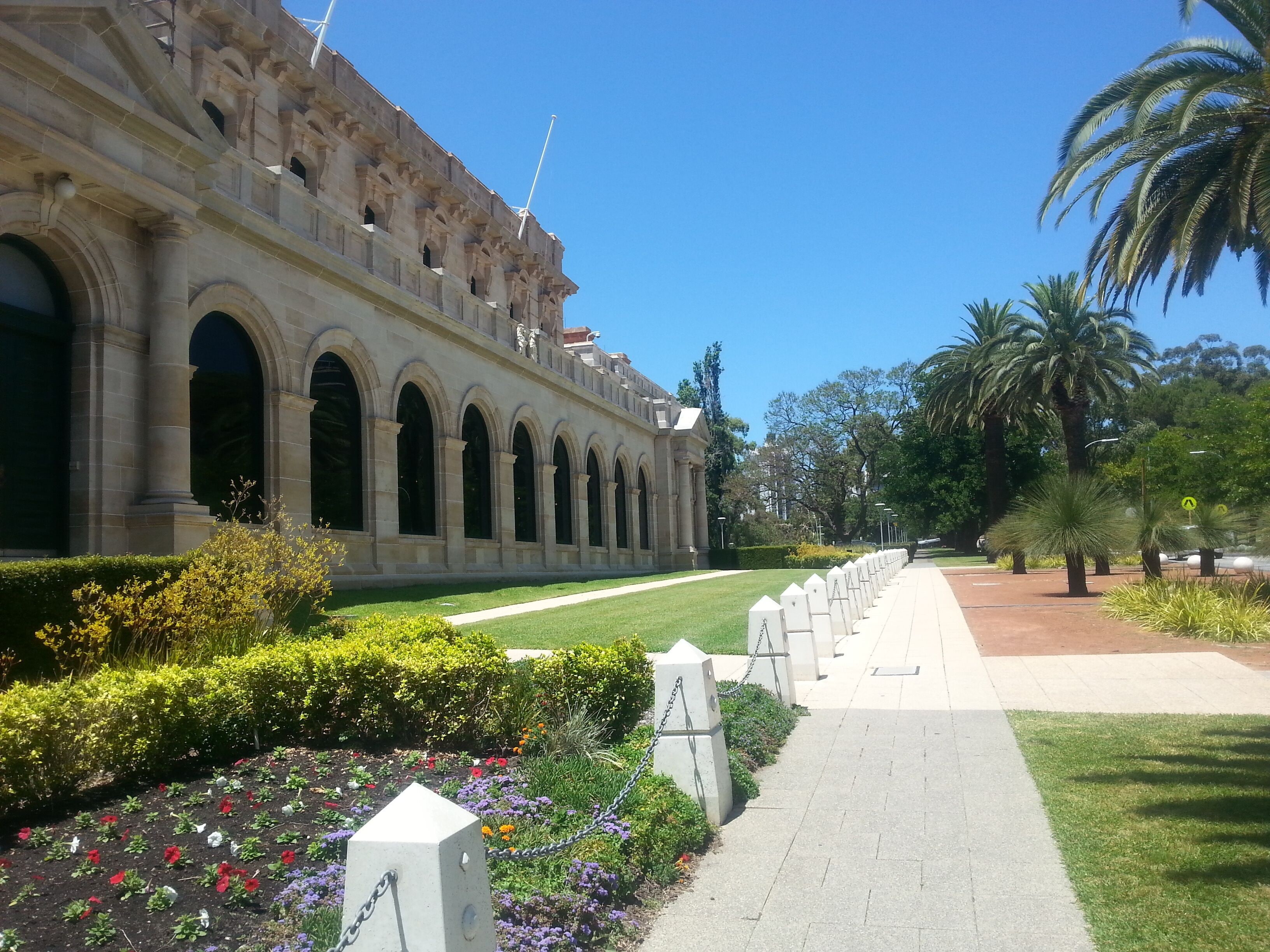 Weg entlang Art Gallery, Perth